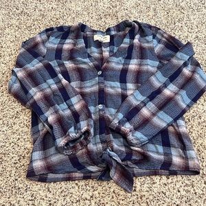 Front Tie Flannel
